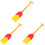 3Pcs Wooden Multi Oar Prop Cosplay Performing Decorative Props 4