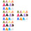 48Pcs Candy Colored Dance Scarves for Kids Performance Props 9