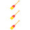 3Pcs Wooden Multi Oar Prop Cosplay Performing Decorative Props 10