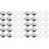 200Pcs Sturdy Plastic Iron Bolt Caps Protective Screw Caps for Decor 4