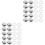 200Pcs Sturdy Plastic Iron Bolt Caps Protective Screw Caps for Decor 5