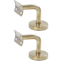 10Pcs Strong Golden Handrail Wall Mounted Bracket Banister Support
