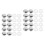 200Pcs Sturdy Plastic Iron Bolt Caps Protective Screw Caps for Decor 6