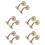 10Pcs Strong Golden Handrail Wall Mounted Bracket Banister Support 7