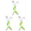 6Pcs Safe Green Baby Feeding Fork Spoon Kids Tableware Set 2