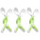 6Pcs Safe Green Baby Feeding Fork Spoon Kids Tableware Set 4