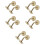 10Pcs Strong Golden Handrail Wall Mounted Bracket Banister Support 8