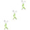 6Pcs Safe Green Baby Feeding Fork Spoon Kids Tableware Set 5