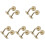10Pcs Strong Golden Handrail Wall Mounted Bracket Banister Support 3