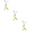 6Pcs Safe Green Baby Feeding Fork Spoon Kids Tableware Set 9