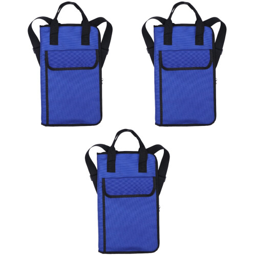 3Pcs Kids Drum Stick Bag Blue Comfortable Drumstick Holder Backpack 2