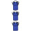 3Pcs Kids Drum Stick Bag Blue Comfortable Drumstick Holder Backpack 8