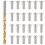 2Ensembles Kit Manchons Protecteurs Argentés Pour Câbles De Balustrade 9