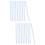 20Pcs ABS Binding Bars Slide Grip Clips Blue for Office Hospital Use 9