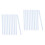 20Pcs ABS Binding Bars Slide Grip Clips Blue for Office Hospital Use 6