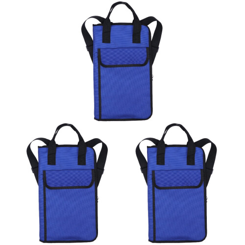 3Pcs Kids Drum Stick Bag Blue Comfortable Drumstick Holder Backpack 1