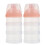 6Pièces Range Lait Poudre Bébé Rose Triple Couche Empilable 3
