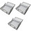 3Pcs Multipurpose Grey Under Bed Storage Bag with Handles and Window 4