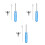 3Sets Portable Mini Funnels Assorted Color for Urn Ashes Filling Kit 4