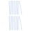 20Pcs ABS Binding Bars Slide Grip Clips Blue for Office Hospital Use 7