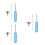3Sets Portable Mini Funnels Assorted Color for Urn Ashes Filling Kit 7