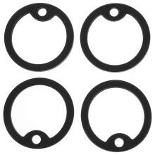 40Pcs Durable Black Silicone Dog Tag Silencers for Quiet Pet Collars