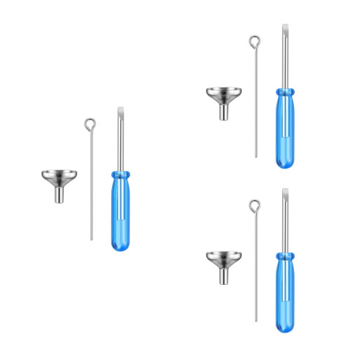 3Sets Portable Mini Funnels Assorted Color for Urn Ashes Filling Kit 1