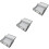 3Pcs Multipurpose Grey Under Bed Storage Bag with Handles and Window 6