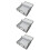3Pcs Multipurpose Grey Under Bed Storage Bag with Handles and Window 9