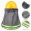6Pcs Grey Hard Hat Visor Neck Shade Polyester Outdoor Cover 8