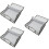3Pcs Multipurpose Grey Under Bed Storage Bag with Handles and Window 8