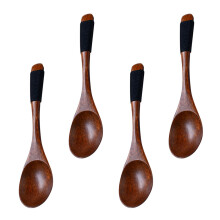 8Pièces Cuillères En Bois Usage Cuisine Table Marron