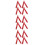 12Pcs Metal Folding Ladder Hinges Red Support Replacement for Ladders 5