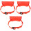 3Pièces Fixation Murale Cylindre Gaz Rouge PP Robuste 4