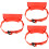 3Pièces Fixation Murale Cylindre Gaz Rouge PP Robuste 7