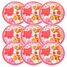 80Pcs Red PVC Dragon Year Window Stickers Chinese New Year Decoration