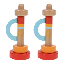 4Pcs Baby Musical Instrument Toys Wooden Trumpet for Kids Play