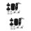 2Sets Drum Set Gadgets Felt Cymbal Pads Kit Black Drum Accessories 8