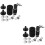 2Sets Drum Set Gadgets Felt Cymbal Pads Kit Black Drum Accessories 7