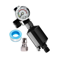 Sand Filter Pressure Gauge Moisture Separator For Compressor Real Time Reading Filter For Workshop Car Garage Industry