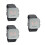 3Pièces LED Noir Silicone Réglable Rouge Multifonction 9