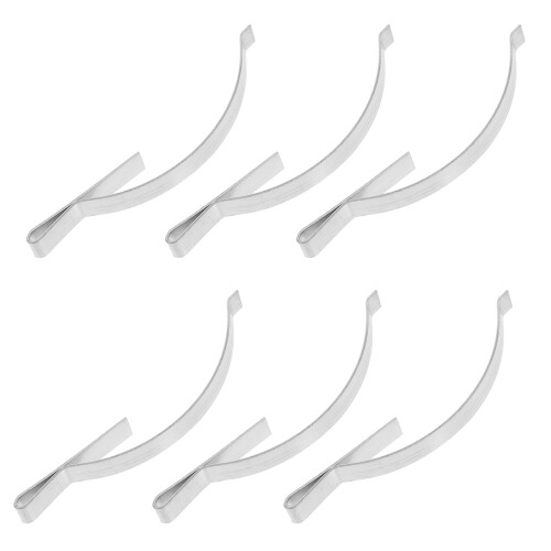 90Pcs Silver Stainless Steel Window Screen Frame Clips for Secure Hold 2