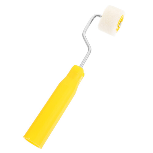 4Pcs Mini Paint Roller Set with Wool, Plastic & Iron for Wall Painting