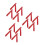 12Pcs Durable Red Aluminum Ladder Hinge Replacement Folding Step Kit 6