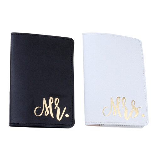 6Pcs Elegant PU Passport Document Holder Wallet for Travel