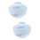 2Pcs Blue Ceramic Covered Soup Bowl Non-Slip Kitchen Utensil 5