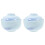 2Pcs Blue Ceramic Covered Soup Bowl Non-Slip Kitchen Utensil 7
