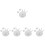 45Pcs Hanging Metal Targets Thick Steel Plates Convenient Training Use 5