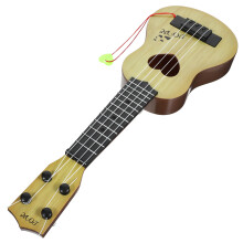 2Pcs Mini Ukulele Toy for Children Durable Beige High Gloss Finish
