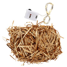 2Packs Glitter Golden Raffia Shredded Tissue Paper Gift Box Filler